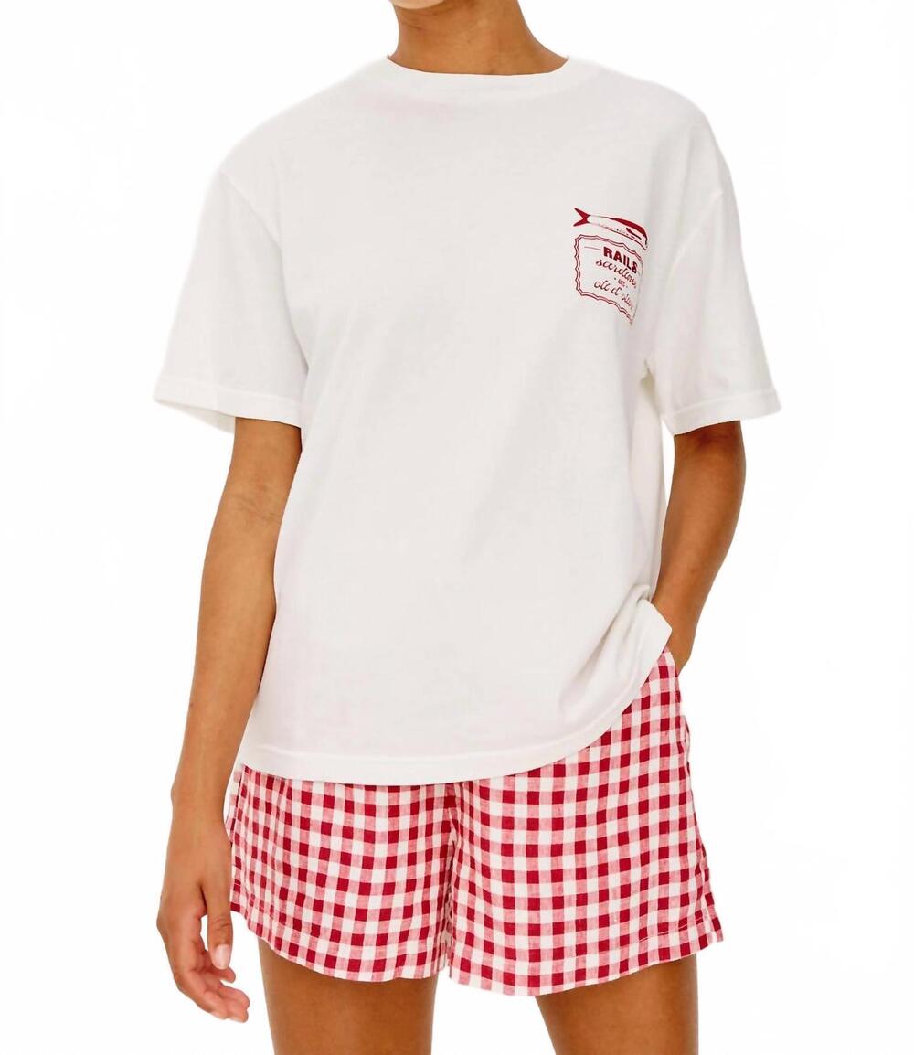 NEW RAILS souvenir tee in sardines
